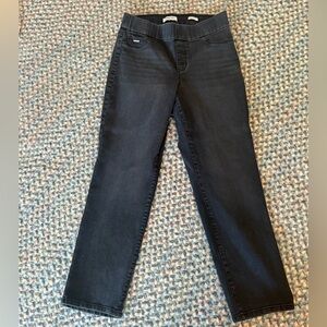 Nine West Black Heidi Pull-On Straight Jean sz 12